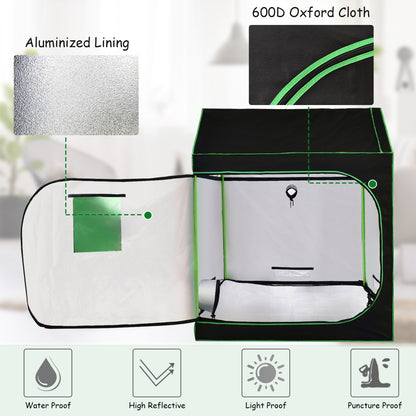 Costway Growing Dark Room with Adjustable Straps for Indoor Plant Germination