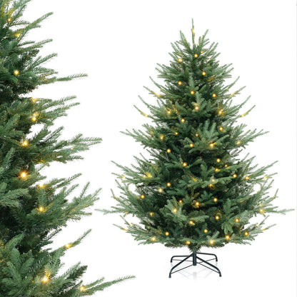 1.8M Artificial Christmas Tree with 778 Tips & 240 LED Lights, 8 Modes, Green