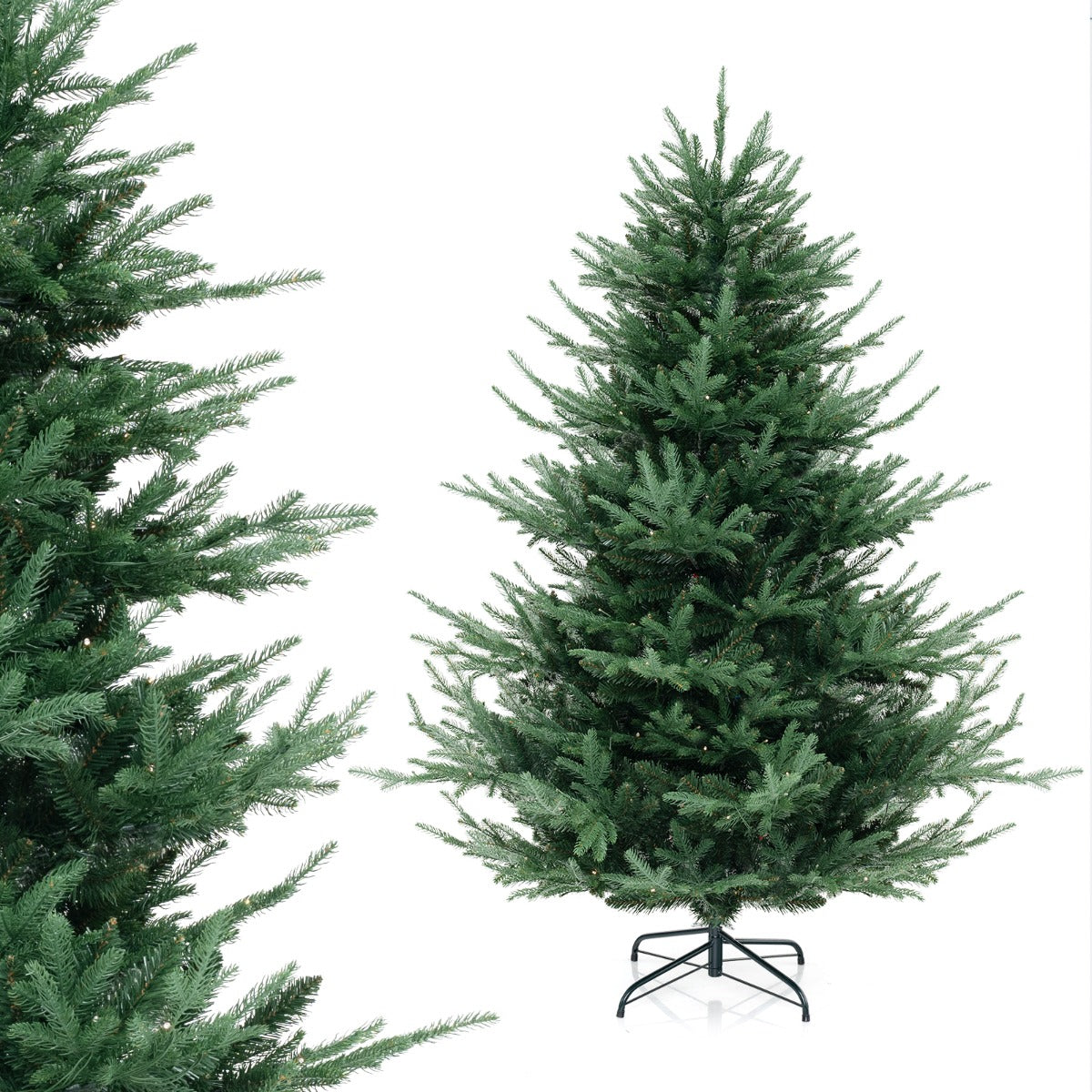 1.8M Artificial Christmas Tree with 778 Tips & 240 LED Lights, 8 Modes, Green