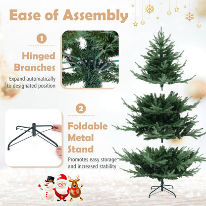 1.8M Artificial Christmas Tree with 778 Tips & 240 LED Lights, 8 Modes, Green