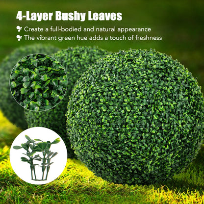 2 Pieces 39CM/50CM Artificial Decorative Plant Milan Grass Ball-M