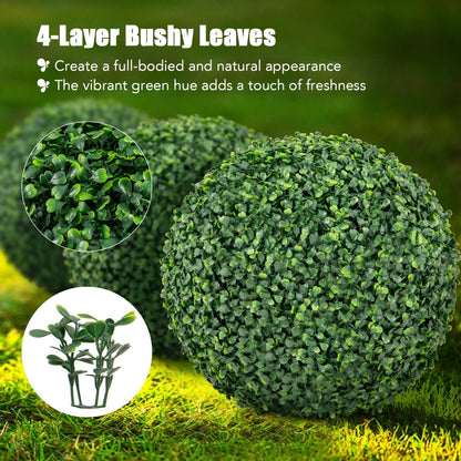 2 Pieces 39CM/50CM Artificial Decorative Plant Milan Grass Ball-S