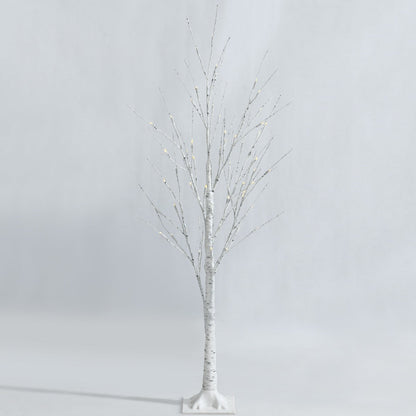 1.2M LED Twig Birch Tree with Warm Lights, Flexible Branches for Holidays