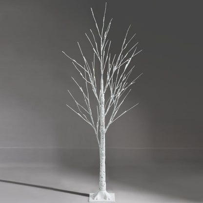 1.2M LED Twig Birch Tree with Warm Lights, Flexible Branches for Holidays