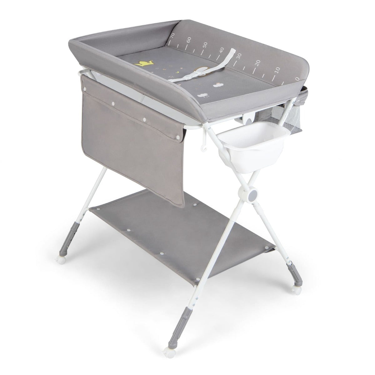 Portable Folding Baby Changing Table for Infant Newborn Nursery-Grey