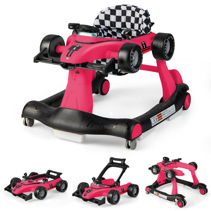 4-in-1 Baby Walker with Adjustable Height and Speed for Babies