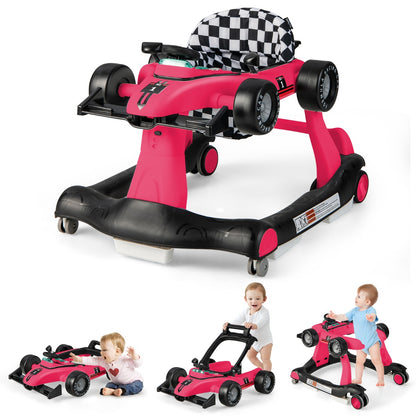 4-in-1 Baby Walker with Adjustable Height and Speed for Babies