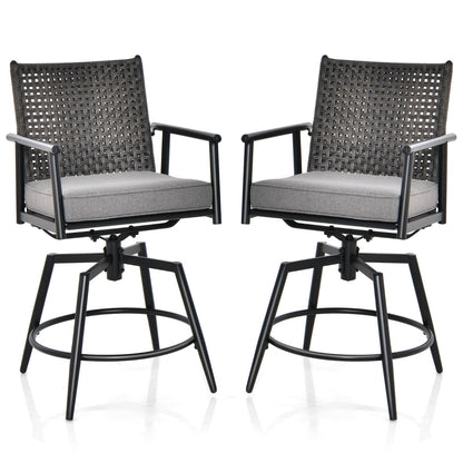 Breathable quick-drying fabric seats provide comfortable seating for gardens, balconies, patios and poolside areas