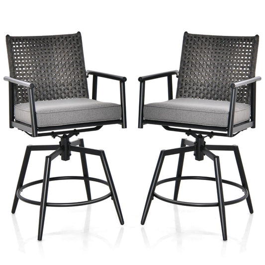 Breathable quick-drying fabric seats provide comfortable seating for gardens, balconies, patios and poolside areas