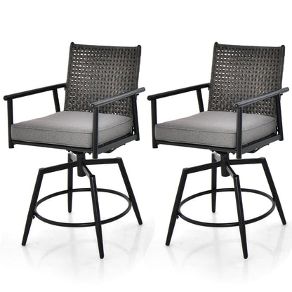Painted metal frames support up to 150 kg per chair while resisting rust for dependable outdoor use