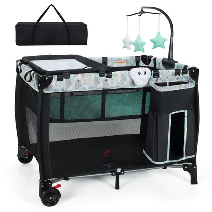 3 in 1 Baby Portacot with Changing Table & Carry Bag