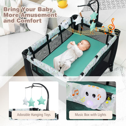 3 in 1 Baby Portacot with Changing Table & Carry Bag