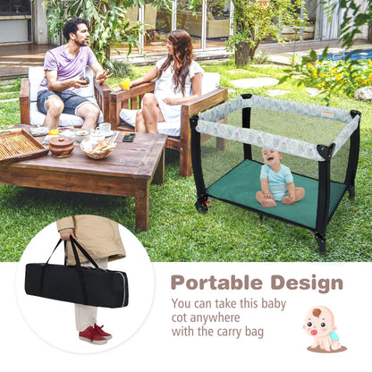 3 in 1 Baby Portacot with Changing Table & Carry Bag