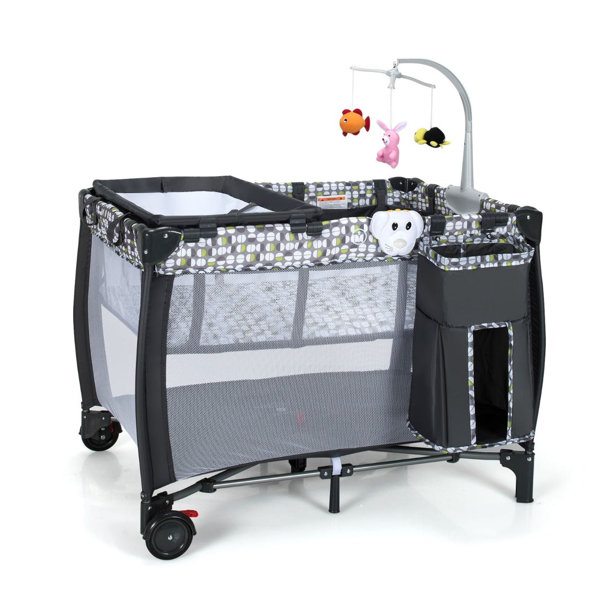 3 in 1 Baby Portacot with Bassinet & Changing Table