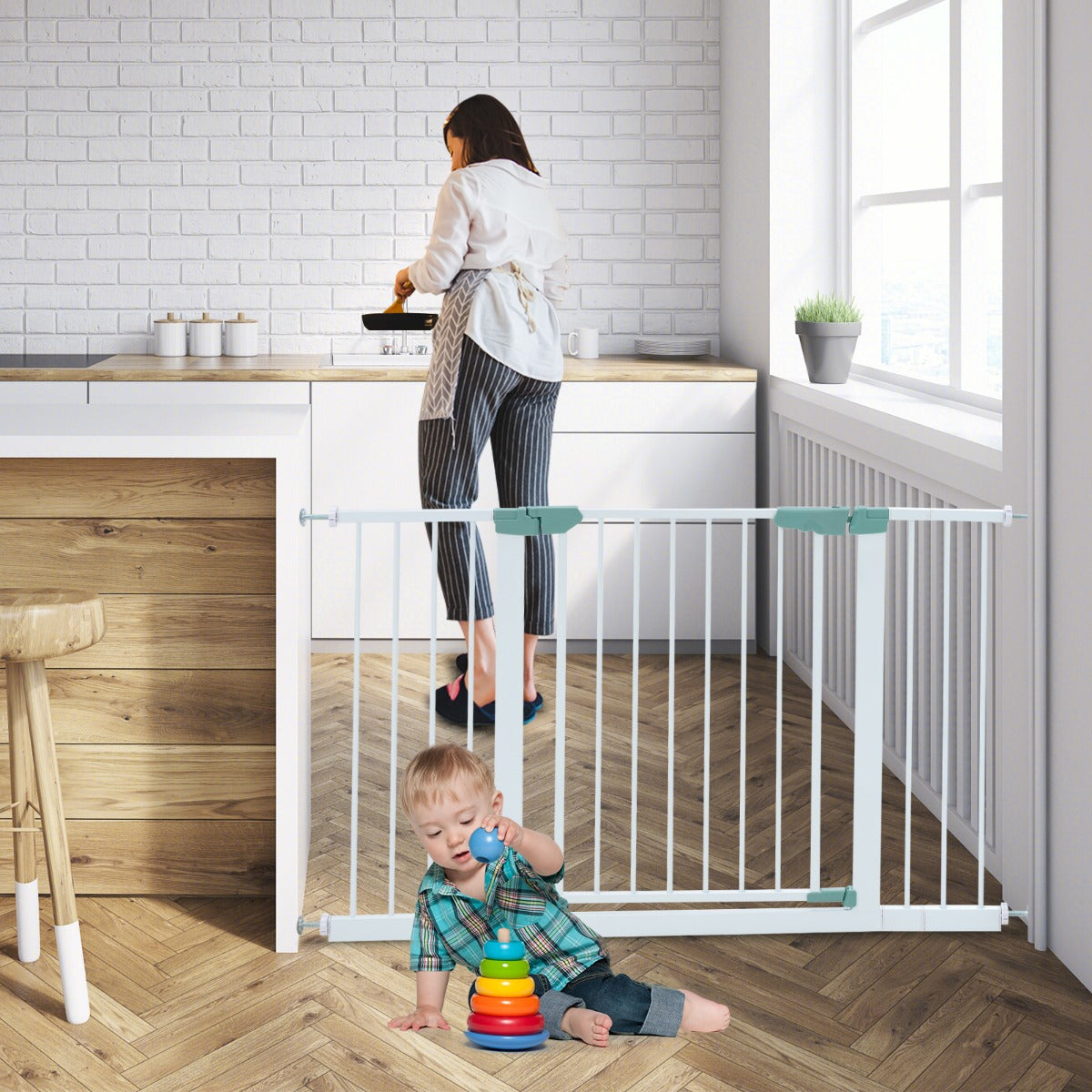 70-119CM Adjustable Baby Safety Gate