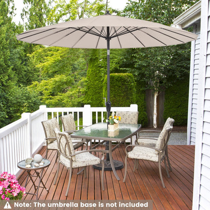 Rust-resistant aluminum pole supports durable outdoor use in gardens, patios, and backyards