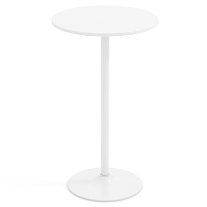 101-56 cm Round Bistro Cocktail Tall Coffee Table High Top Pub Table-White-1 Piece