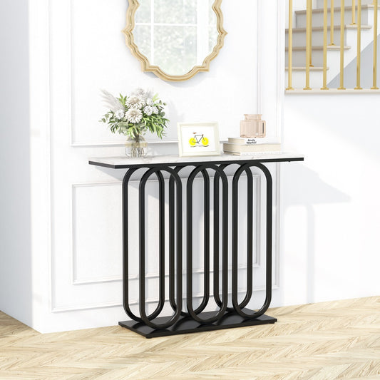 Costway 100 CM Console Table with Adjustable Foot Pads