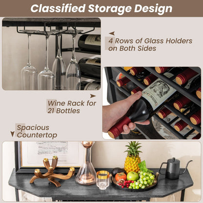 Anti-tipping device adds extra safety and helps prevent the wine cabinet from falling over