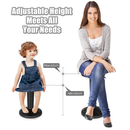 Ergonomic Wobble Stool with Adjustable Height