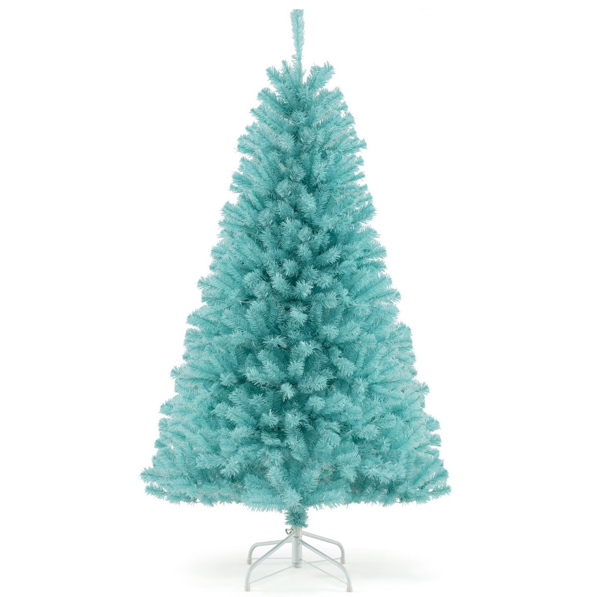 1.8M Blue Artificial Christmas Tree with LED Lights and Lush Branch Tips