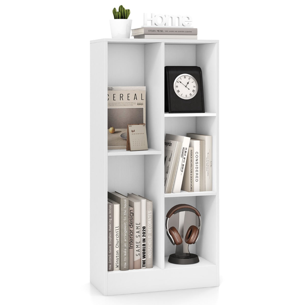 Two anti-tipping kits help prevent the storage shelf from wobbling or falling over