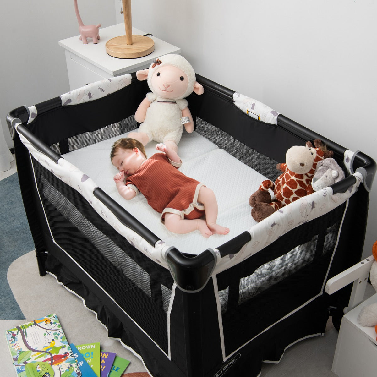 Costway Tri-fold Baby Foam Mattress with Carrying Bag for Travel