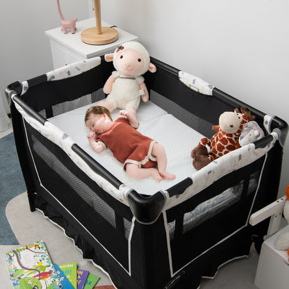 Costway Tri-fold Baby Foam Mattress with Carrying Bag for Travel