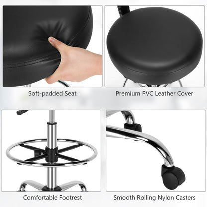Ergonomic Drafting Chair with Backrest for Office