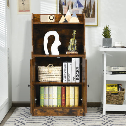 Sturdy bookcase supports up to 20 kilograms on the open shelf for dependable storage
