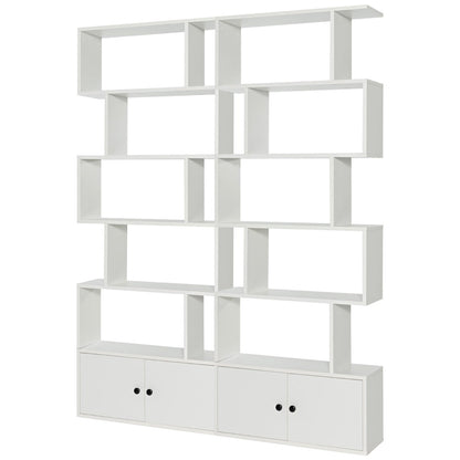 Distinctive S-shaped design serves as both functional storage furniture and an artistic decoration