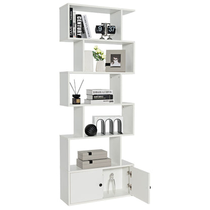 Distinctive S-shaped design serves as both functional storage furniture and an artistic decoration