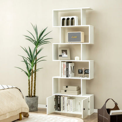 Enclosed bottom cabinet protects stored items from dust while adding concealed storage space