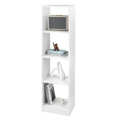 5-Tier Freestanding Bookshelf with 4 Open Cubes for Living Room