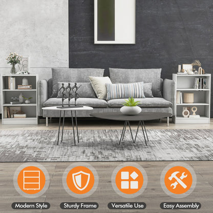 Costway Floor Standing Bookshelf with Adjustable Shelves for Living Room