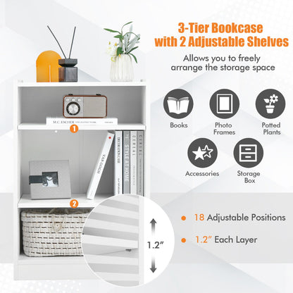 Anti-toppling device lets you secure the open bookcase to the wall for improved household safety