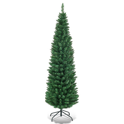 1.5M Slim Pencil Christmas Tree for Indoor & Outdoor Holiday Decor