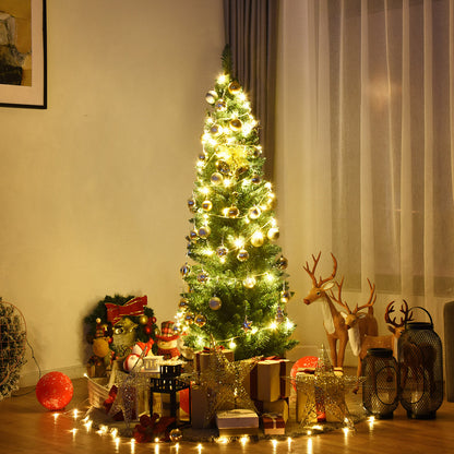 1.5M Slim Pencil Christmas Tree for Indoor & Outdoor Holiday Decor