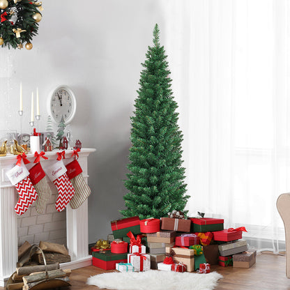 1.5M Slim Pencil Christmas Tree for Indoor & Outdoor Holiday Decor