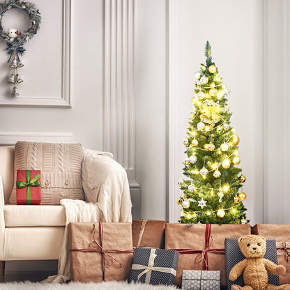 1.5M Slim Pencil Christmas Tree for Indoor & Outdoor Holiday Decor