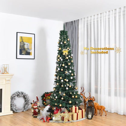 2.1M Slim Pencil Christmas Tree with Branch Tips for Indoor Decoration