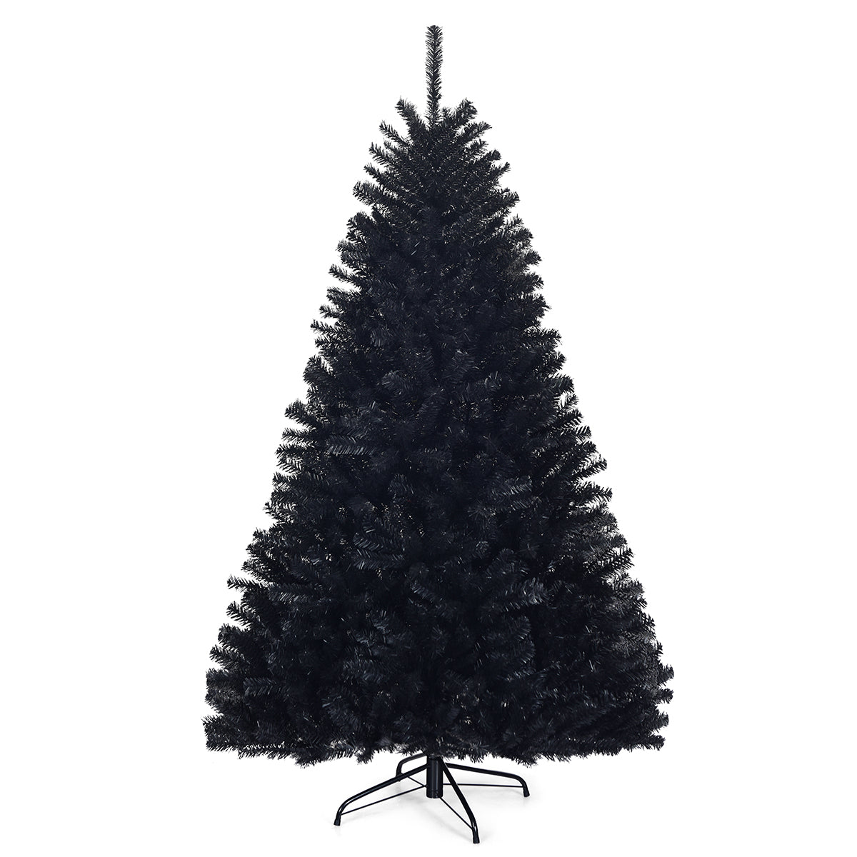 1.8M Black Artificial Halloween Tree with Metal Stand for Indoor/Outdoor Use
