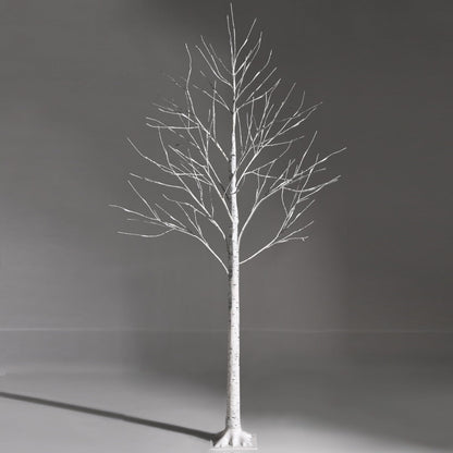 1.8m Artificial Birch Tree with 96 LED Lights for Festive Home Decor
