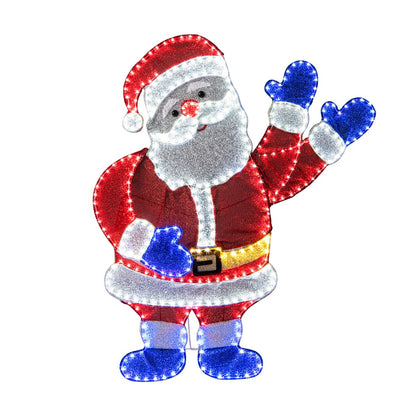 Lighted Santa Claus Christmas with  6 Lighting Modes for Decoration