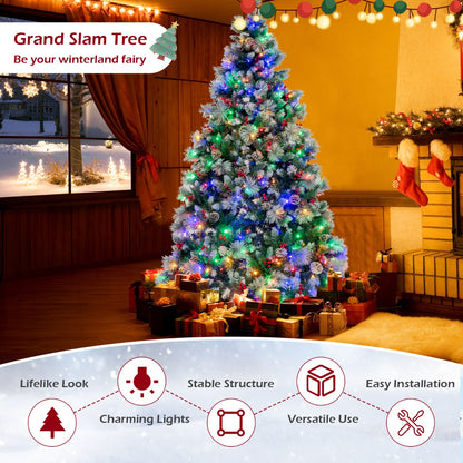 1.85M/2.15M Pre-Lit Christmas Tree with Pine Needle-1.95 M