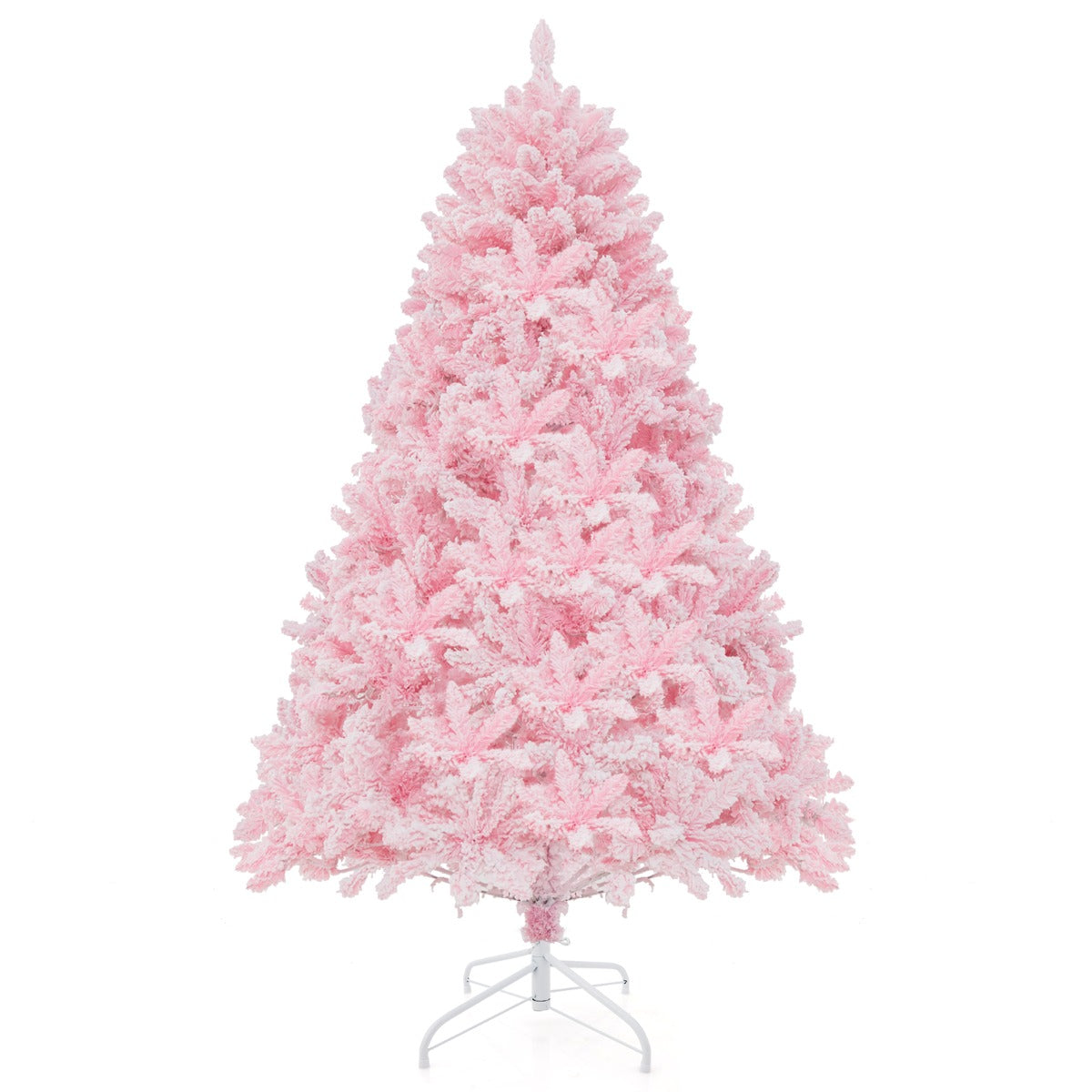 185CM Flocked Christmas Tree with 808 PVC Branch Tip