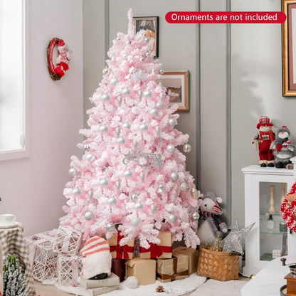 185CM Flocked Christmas Tree with 808 PVC Branch Tip
