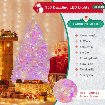 185CM Flocked Christmas Tree with 808 PVC Branch Tip