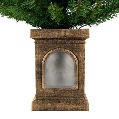 125CM Pre-Lit Potted Christmas Tree with 100 LED Lights-2 pieces