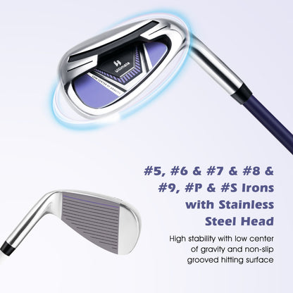 Women’s Complete Golf Club Set, Right Hand-Purple